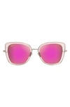 Maui Jim Violet Lake 52mm Polarizedplus Sunglasses In Pink With Rose Gold