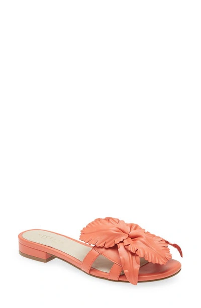 Cecelia New York Lila Slide Sandal In Coral