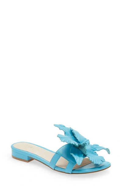 Cecelia New York Lila Slide Sandal In Corn Flower Blue