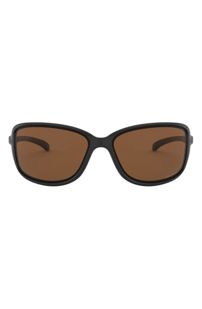 Oakley Cohort 62mm Oversize Polarized Sunglasses In Black/ Brown