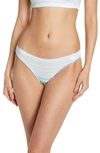 Dkny Stretch Modal Thong In Fresh Stripe