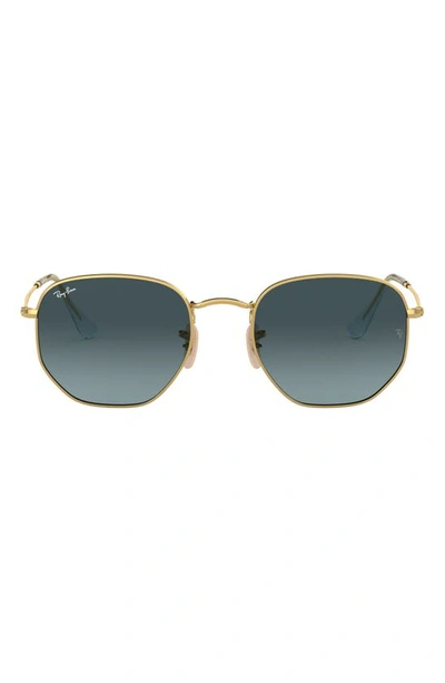RAY BAN RAY-BAN 51MM GEOMETRIC SUNGLASSES 