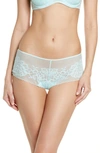 Natori Flora Boyshorts In Soft Mint