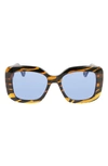 Lanvin Women's Mother & Child 53mm Square Sunglasses In Tiger