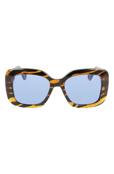 Lanvin Women's Mother & Child 53mm Square Sunglasses In Tiger