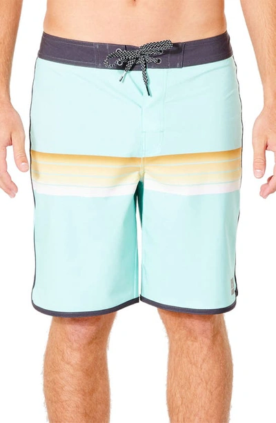 Rip Curl Mirage Surf Revival Stripe Board Shorts In Washed Aqua