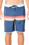 Rip Curl Mirage Surf Revival Stripe Board Shorts In Navy