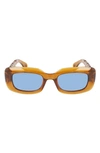 Lanvin Babe 50mm Rectangular Sunglasses In Caramel