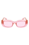 Lanvin Babe 50mm Rectangular Sunglasses In Pink