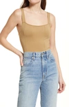 Good American Scuba Stretch-woven Body In Pecan