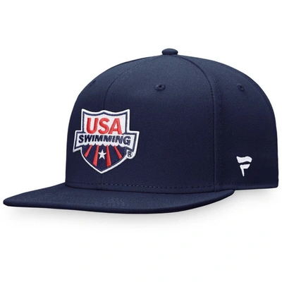 Fanatics Branded Navy Usa Swimming Snapback Hat