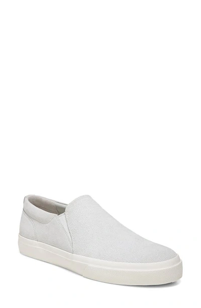 Vince Men's Fletcher Suede Slip-on Sneakers In White