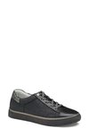 Johnston & Murphy Callie Low Top Sneaker In Black Glitter Fabric
