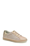 Johnston & Murphy Callie Low Top Sneaker In Champagne Glitter Fabric