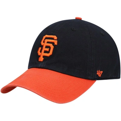 47 ' Black San Francisco Giants Clean Up Adjustable Hat