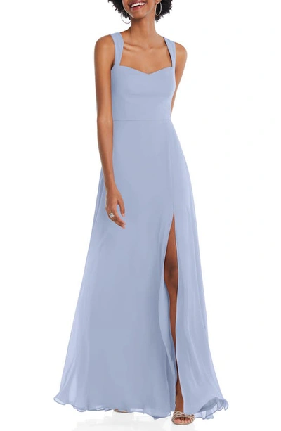 After Six Sweetheart Neck Evening Gown In Blue