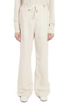 The Row Dandy Silk & Linen Drawstring Pants In Ivory