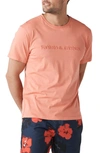Rodd & Gunn Thomsons Crossing Embroidered Logo T-shirt In Coral