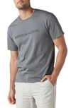 Rodd & Gunn Thomsons Crossing Embroidered Logo T-shirt In Pewter