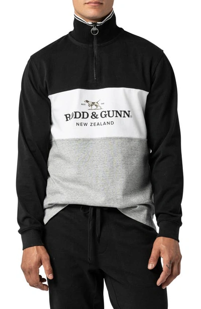 Rodd & Gunn Hillop Half Zip Rugby Pullover In Vapour