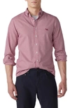 Rodd & Gunn Gunn Check Oxford Sports Fit Button-down Shirt In Claret