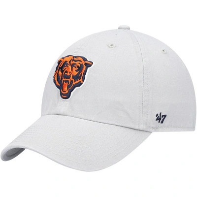 47 ' Gray Chicago Bears Clean Up Adjustable Hat