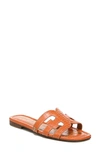 Sam Edelman Bay Cutout Slide Sandal In Sunset Orange Croco