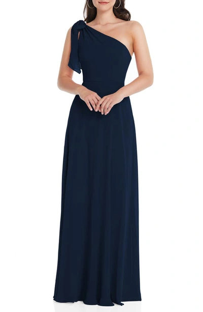 After Six One-shoulder Evening Gown In Midnight