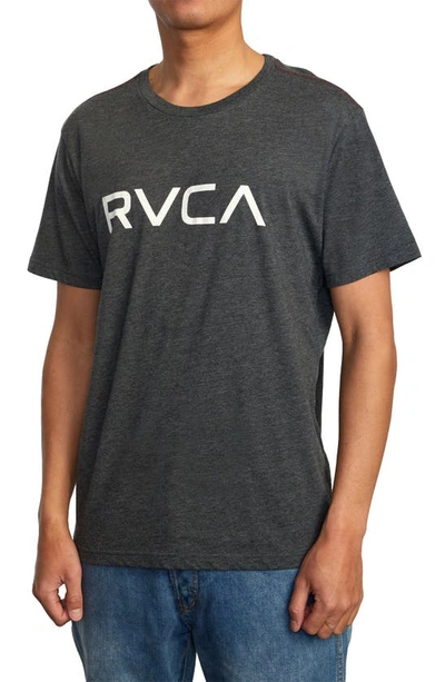 Rvca Big  Logo T-shirt In Black/white