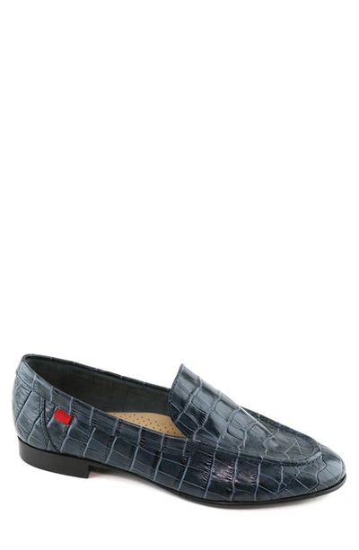 Marc Joseph New York Madison Ave Loafer In Navy Croco