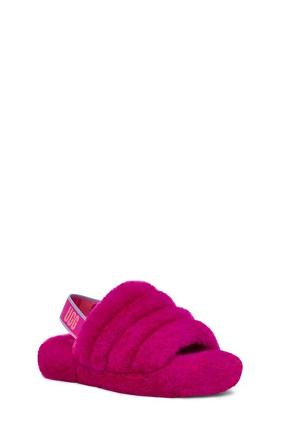 Ugg Kids' Fluff Yeah Slide In Dragon Fruit