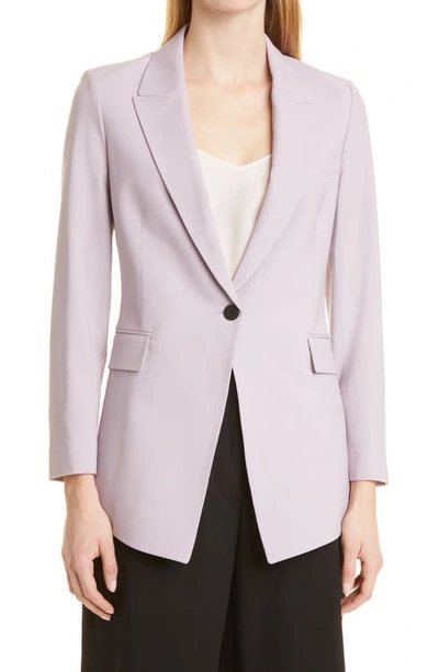Theory Etiennette B Good Wool Suit Jacket In Wisteria