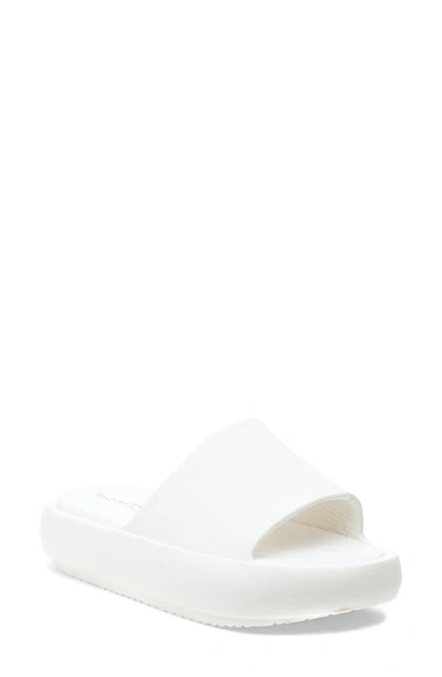Beach Slides Squish Slide Sandal In White Eva