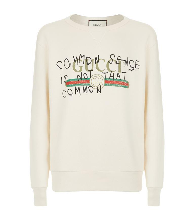 gucci sweatshirt common sense is not that common