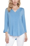 Nydj Perfect Top In Parisian Blue