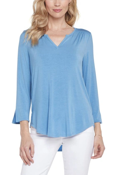 Nydj Perfect Top In Parisian Blue
