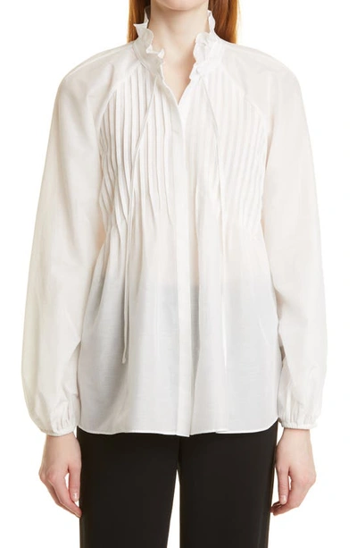 Kobi Halperin Kendall Cotton & Silk Blouse In White