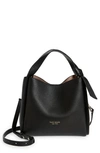 Kate Spade Knott Medium Leather Tote In Black