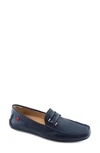 Marc Joseph New York Bryant Park Driving Shoe In Navy Grainy