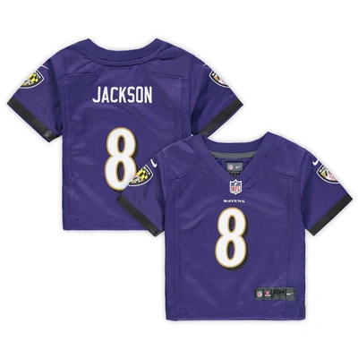 Nike Babies' Infant  Lamar Jackson Purple Baltimore Ravens Game Jersey