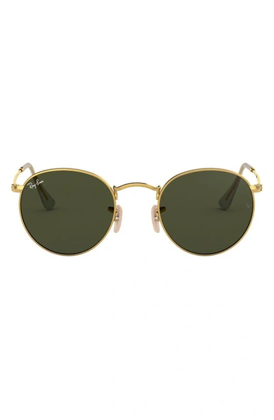 Ray Ban Legend Collection 47mm Round Sunglasses In Gold