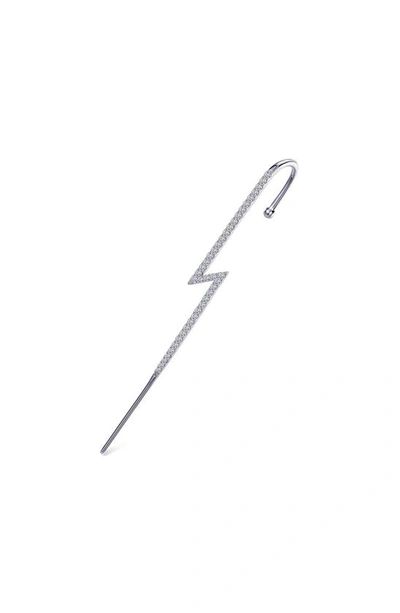 Lafonn Lightning Bolt Simulated Diamond Ear Cuff In White