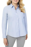 Foxcroft Dianna Button-up Shirt In Blue Wave