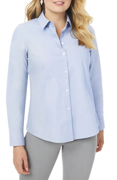 Foxcroft Dianna Button-up Shirt In Blue Wave