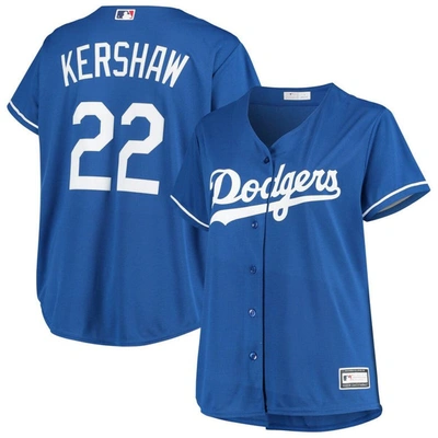 Profile Clayton Kershaw Royal Los Angeles Dodgers Plus Size Replica Player Jersey