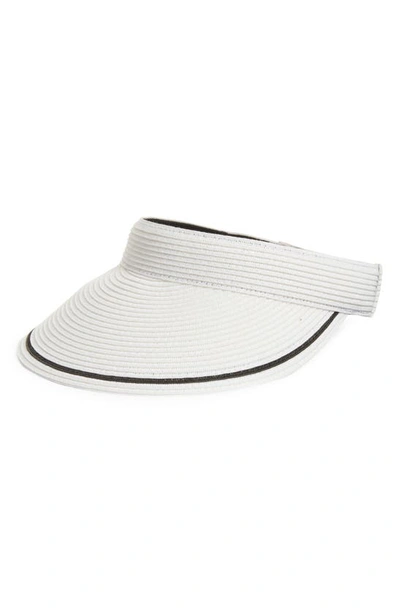 Nordstrom Packable Visor In White Combo