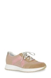 Munro Piper Sneaker In Dusty Rose/ Camel/ Pink Combo
