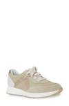 Munro Piper Sneaker In Khaki/ Gold Suede