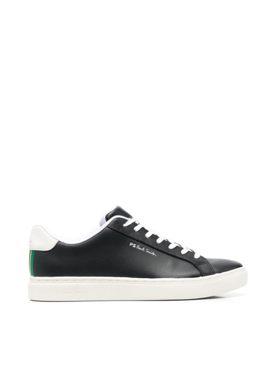 Paul Smith Ps Rex Logo Low Top Trainers In Black