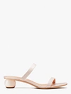 Kate Spade Palm Springs Metallic Ball-heel Sandals In Pale Dogwood
